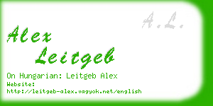 alex leitgeb business card
